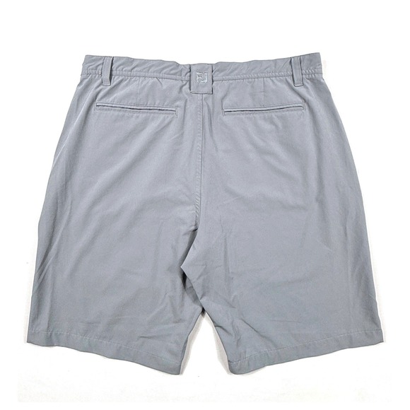 FootJoy Mens Performance Golf Shorts Grey Flat Front Stretch Activewear Size 34 - Picture 2 of 5